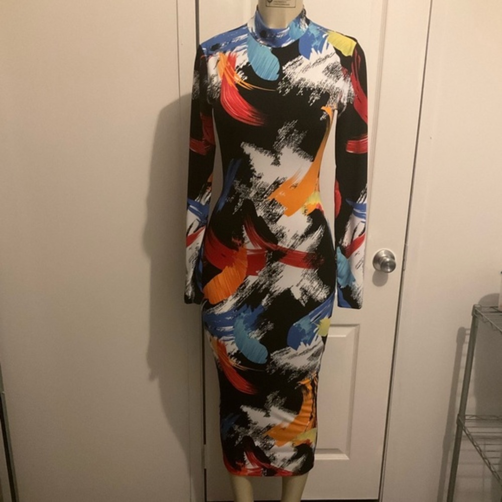 Multicolor Bodycon Dress